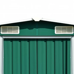 Acquista Capanno da Giardino 257x489x181 cm in Metallo Verde con riferimento GHV-143348 della ditta GARDENHOME