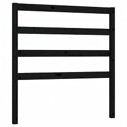 Acquista Testiera per Letto Nera 81x4x100 cm in Legno Massello di Pino con riferimento GHV-817619 della ditta GARDENHOME