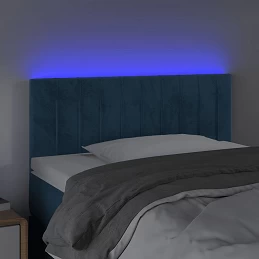 Acquista Testiera a LED Blu Scuro 80x5x78/88 cm in Velluto con riferimento GHV-3121884 della ditta GARDENHOME