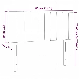 Acquista Testiera a LED Blu Scuro 80x5x78/88 cm in Velluto con riferimento GHV-3121884 della ditta GARDENHOME