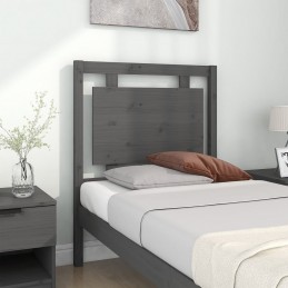 Acquista Testiera per Letto Grigia 80,5x4x100 cm Legno Massello di Pino con riferimento GHV-817917 della ditta GARDENHOME