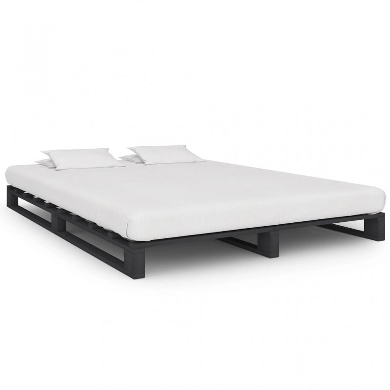 Acquista Giroletto in Pallet Grigio Legno Massello di Pino 140x200 cm con riferimento GHV-285251 della ditta GARDENHOME