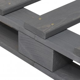 Acquista Giroletto in Pallet Grigio Legno Massello di Pino 140x200 cm con riferimento GHV-285251 della ditta GARDENHOME