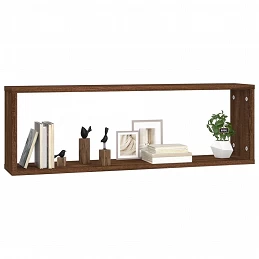 Acquista Mensole Muro Cubo 2 Rovere Marrone 80x15x26,5 Legno Multistrato con riferimento GHV-815921 della ditta GARDENHOME