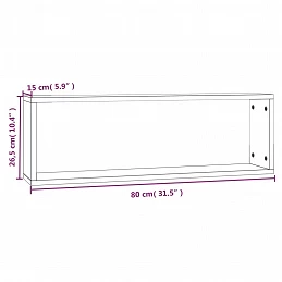 Acquista Mensole Muro Cubo 2 Rovere Marrone 80x15x26,5 Legno Multistrato con riferimento GHV-815921 della ditta GARDENHOME