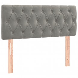 Acquista Letto a Molle Materasso e LED Grigio Chiaro 120x200 cm Velluto con riferimento GHV-3134573 della ditta GARDENHOME