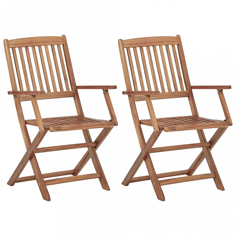 Acquista Sedie da Giardino Pieghevoli 2 pz in Legno Massello d'Acacia con riferimento GHV-313601 della ditta GARDENHOME