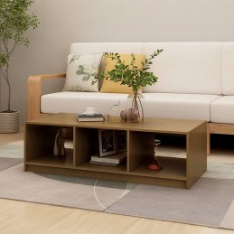 Acquista Tavolino da Salotto Miele 110x50x34 cm Legno Massello di Pino con riferimento GHV-809915 della ditta GARDENHOME