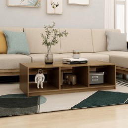 Acquista Tavolino da Salotto Miele 110x50x34 cm Legno Massello di Pino con riferimento GHV-809915 della ditta GARDENHOME