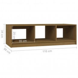 Acquista Tavolino da Salotto Miele 110x50x34 cm Legno Massello di Pino con riferimento GHV-809915 della ditta GARDENHOME