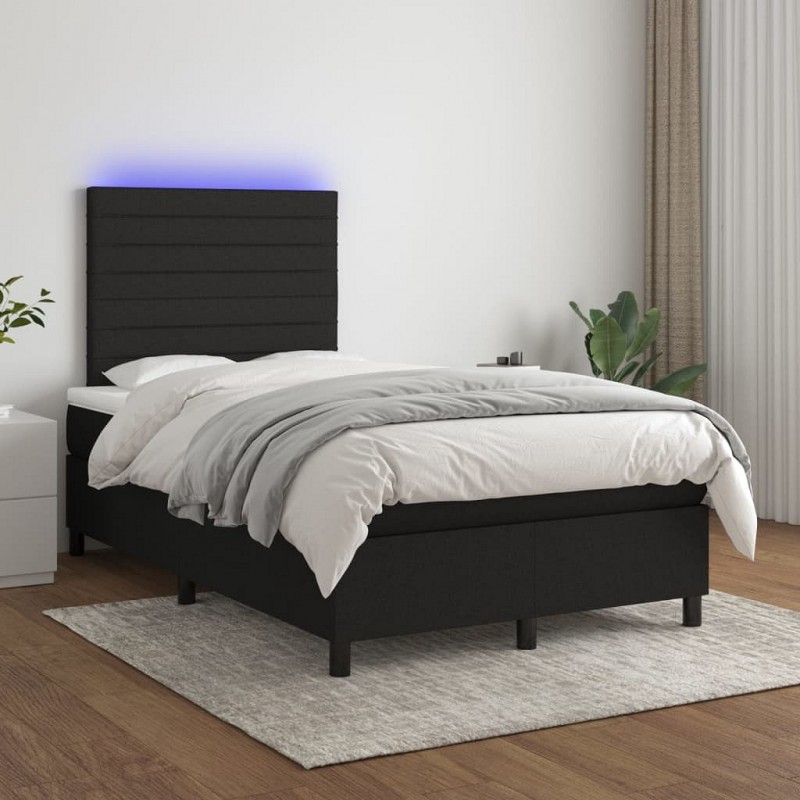 Acquista Letto a Molle con Materasso e LED Nero 120x200cm in Tessuto con riferimento GHV-3134943 della ditta GARDENHOME