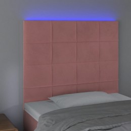 Acquista Testiera a LED Rosa 80x5x118/128 cm in Velluto con riferimento GHV-3122459 della ditta GARDENHOME