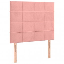 Acquista Testiera a LED Rosa 80x5x118/128 cm in Velluto con riferimento GHV-3122459 della ditta GARDENHOME
