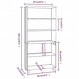 Acquista Credenza in Legno Massello di Pino Grigio Chiaro con riferimento GHV-3100941 della ditta GARDENHOME