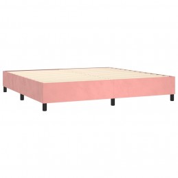 Acquista Letto a Molle con Materasso e LED Rosa 200x200 cm in Velluto con riferimento GHV-3136268 della ditta GARDENHOME