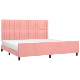 Acquista Giroletto con Testiera Rosa 200x200 cm in Velluto con riferimento GHV-3125902 della ditta GARDENHOME