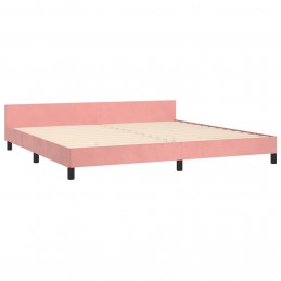 Acquista Giroletto con Testiera Rosa 200x200 cm in Velluto con riferimento GHV-3125902 della ditta GARDENHOME