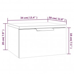 Acquista Comodino a Muro Grigio Cemento 34x30x20 cm con riferimento GHV-811384 della ditta GARDENHOME
