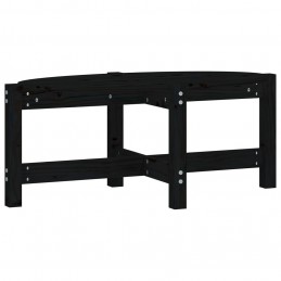 Acquista Tavolino da Salotto Nero 87x48x35 cm in Legno Massello di Pino con riferimento GHV-822326 della ditta 