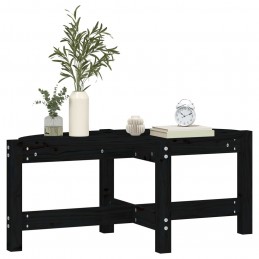 Acquista Tavolino da Salotto Nero 87x48x35 cm in Legno Massello di Pino con riferimento GHV-822326 della ditta 