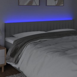 Acquista Testiera a LED Grigio Chiaro 160x5x78/88 cm in Tessuto con riferimento GHV-3121856 della ditta 