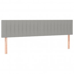 Acquista Testiera a LED Grigio Chiaro 160x5x78/88 cm in Tessuto con riferimento GHV-3121856 della ditta 