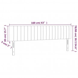 Acquista Testiera a LED Grigio Chiaro 160x5x78/88 cm in Tessuto con riferimento GHV-3121856 della ditta 
