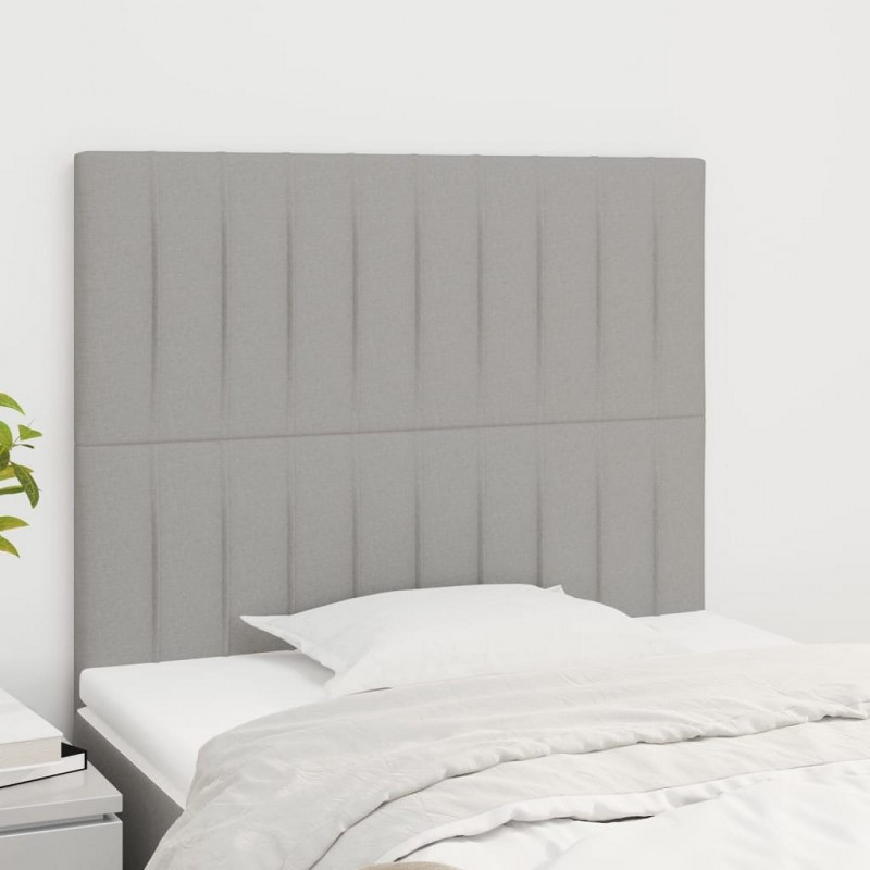 Acquista Testiera 2 pz Grigio Chiaro 80x5x78/88 cm in Tessuto con riferimento GHV-3116544 della ditta 