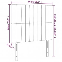Acquista Testiera 2 pz Grigio Chiaro 80x5x78/88 cm in Tessuto con riferimento GHV-3116544 della ditta 