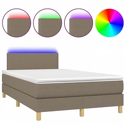 Acquista Letto a Molle con Materasso e LED Tortora 120x200cm in Tessuto con riferimento GHV-3133545 della ditta 