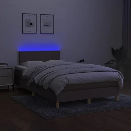 Acquista Letto a Molle con Materasso e LED Tortora 120x200cm in Tessuto con riferimento GHV-3133545 della ditta 