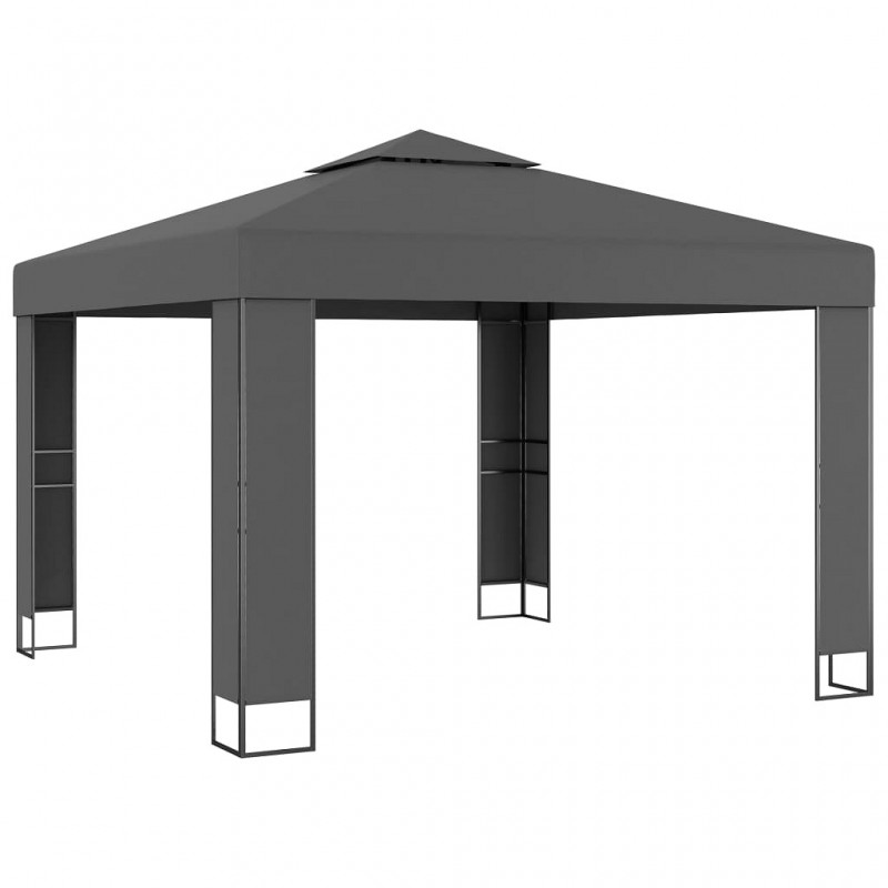 Acquista Gazebo con Tetto Doppio 3x3 m Antracite con riferimento GHV-47952 della ditta 