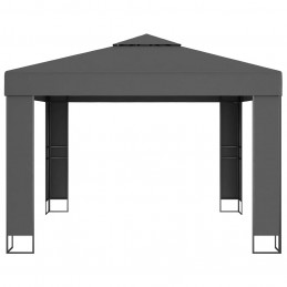 Acquista Gazebo con Tetto Doppio 3x3 m Antracite con riferimento GHV-47952 della ditta 