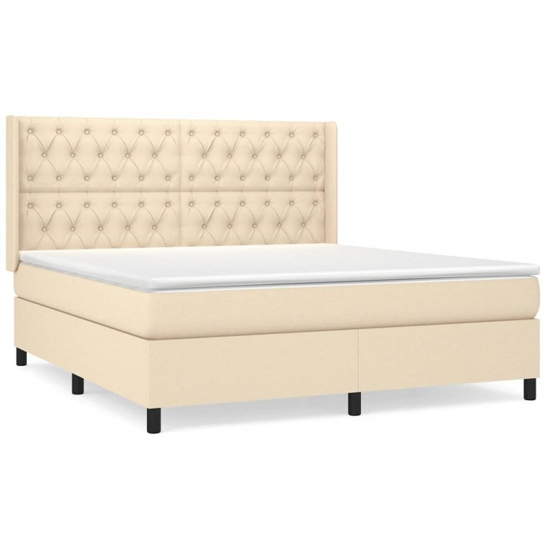 Acquista Giroletto a Molle con Materasso Crema 160x200 cm in Tessuto con riferimento GHV-3131686 della ditta 