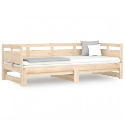 Acquista Dormeuse Estraibile in Legno Massello di Pino 2x(80x200) cm con riferimento GHV-820317 della ditta 
