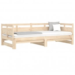 Acquista Dormeuse Estraibile in Legno Massello di Pino 2x(80x200) cm con riferimento GHV-820317 della ditta 