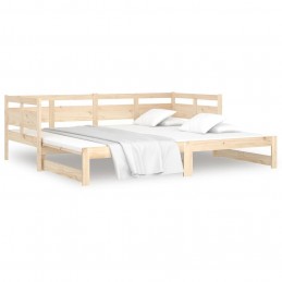 Acquista Dormeuse Estraibile in Legno Massello di Pino 2x(80x200) cm con riferimento GHV-820317 della ditta 