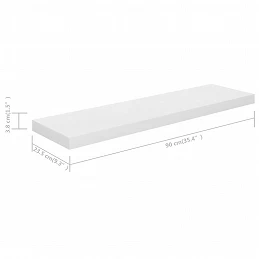 Acquista Scaffali a Parete 4 pz Bianco Lucido 90x23,5x3,8 cm in MDF con riferimento GHV-323756 della ditta 