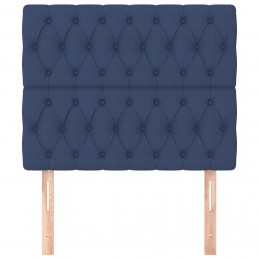 Acquista Testiera 2 pz Blu 90 x 7 x 78/88 cm in Tessuto con riferimento GHV-3116656 della ditta 