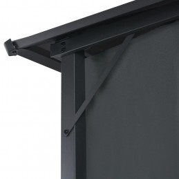 Acquista Gazebo con Tende in Alluminio 3x3 m Nero con riferimento GHV-44640 della ditta 