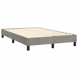 Acquista Letto a Molle Materasso e LED Grigio Chiaro 120x200 cm Velluto con riferimento GHV-3134333 della ditta 