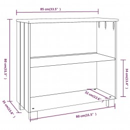 Acquista Credenza Marrone Miele 85x35x80 cm in Legno Massello di Pino con riferimento GHV-340500 della ditta 