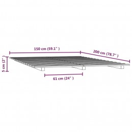 Acquista Giroletto 150x200 cm in Legno Massello di Pino con riferimento GHV-824573 della ditta 