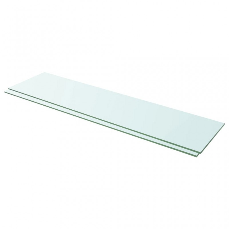 Acquista Mensole in Vetro Trasparente 2 pz 100x25 cm con riferimento GHV-3051585 della ditta 