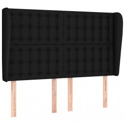 Acquista Testiera ad Orecchio Nera 147 x 23 x 118/128 cm in Tessuto con riferimento GHV-3118390 della ditta 