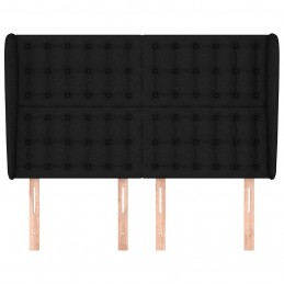 Acquista Testiera ad Orecchio Nera 147 x 23 x 118/128 cm in Tessuto con riferimento GHV-3118390 della ditta 