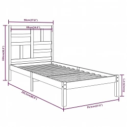 Acquista Giroletto Bianco in Legno Massello 90x200 cm con riferimento GHV-3105936 della ditta 