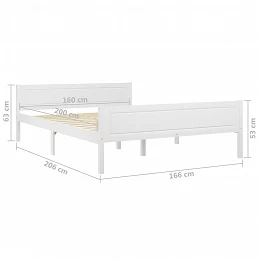 Acquista Giroletto Bianco in Massello di Pino 160x200 cm con riferimento GHV-322107 della ditta 