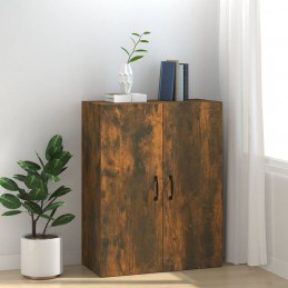 Armadietto Pensile In Legno Multistrato Rovere Fumo - 60x31x70 Cm, Per Cucina O Ingresso