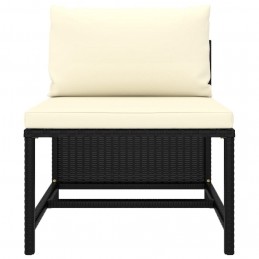 Acquista Set Divani da Giardino 4 pz con Cuscini in Polyrattan Nero con riferimento GHV-313516 della ditta 